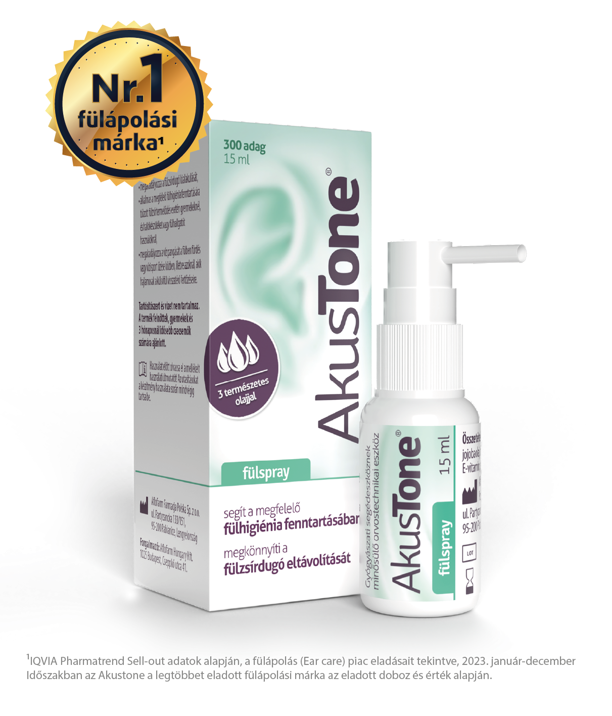 AkusTone fülspray 15 ml