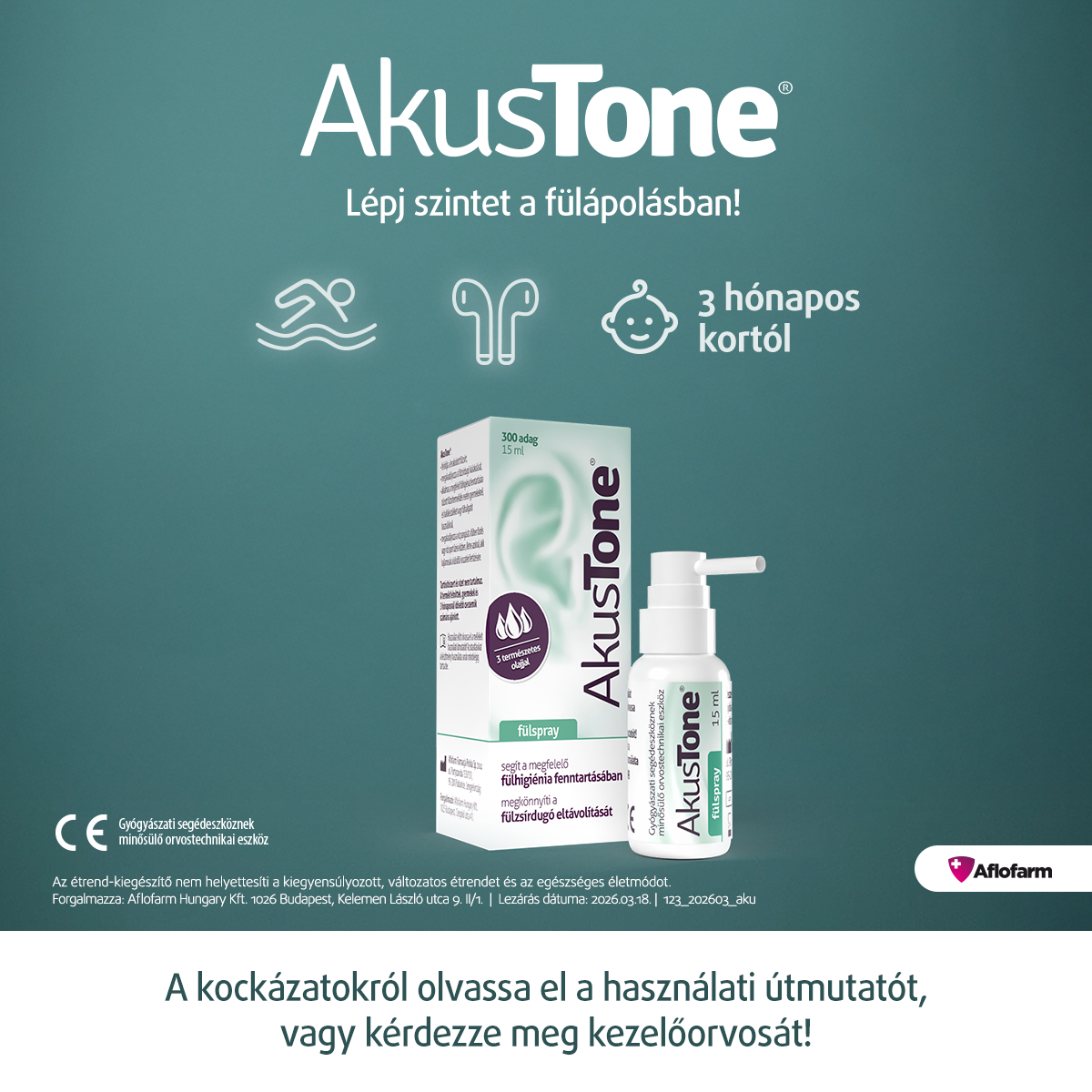AkusTone fülspray 15 ml
