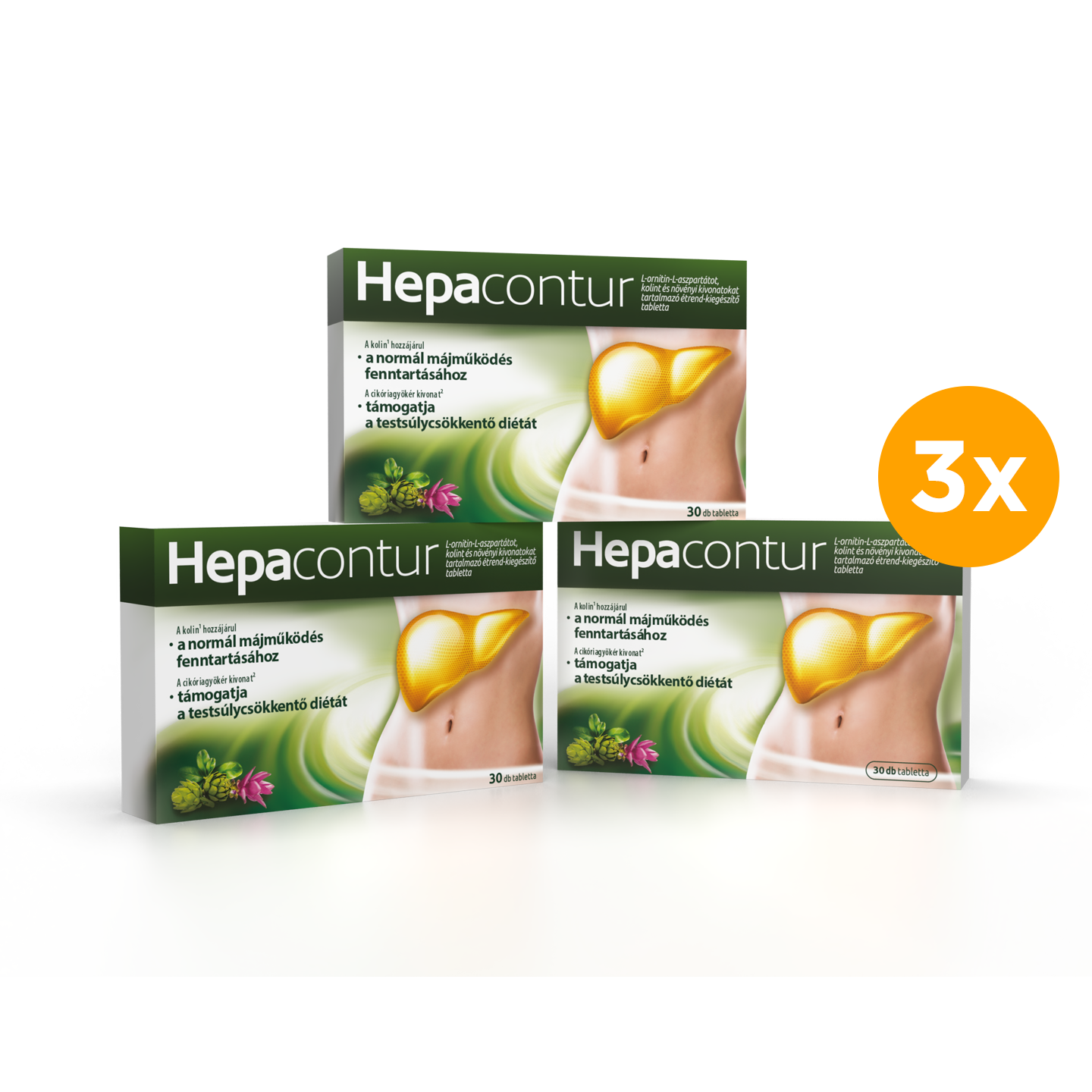 Hepacontur 3x30 db-os csomag